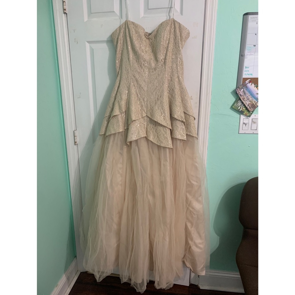 Nude/Tan Prom Dress
